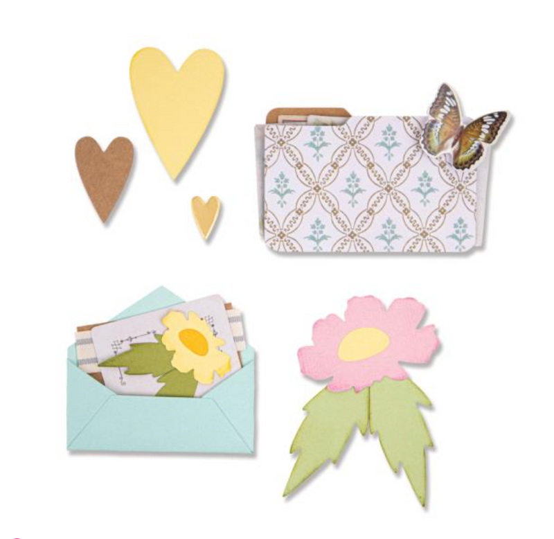 Sizzix Envelope, Folder & Flowers Thinlits Dies