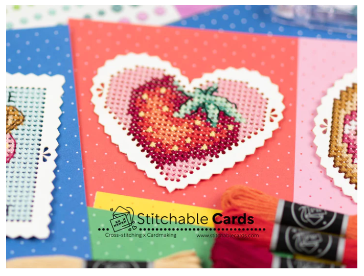Waffle Flower Stitchable Card Sweet Tooth Pattern {F309}
