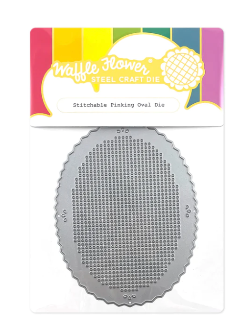 Waffle Flower Stitchable Pinking Oval Die {X103}