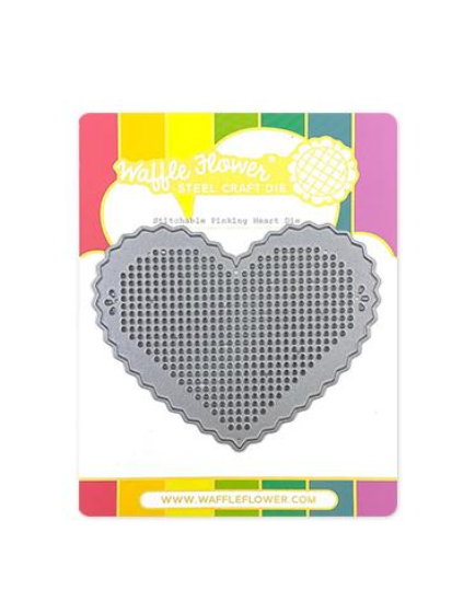 Waffle Flower Stitchable Pinking Heart Die {D132}