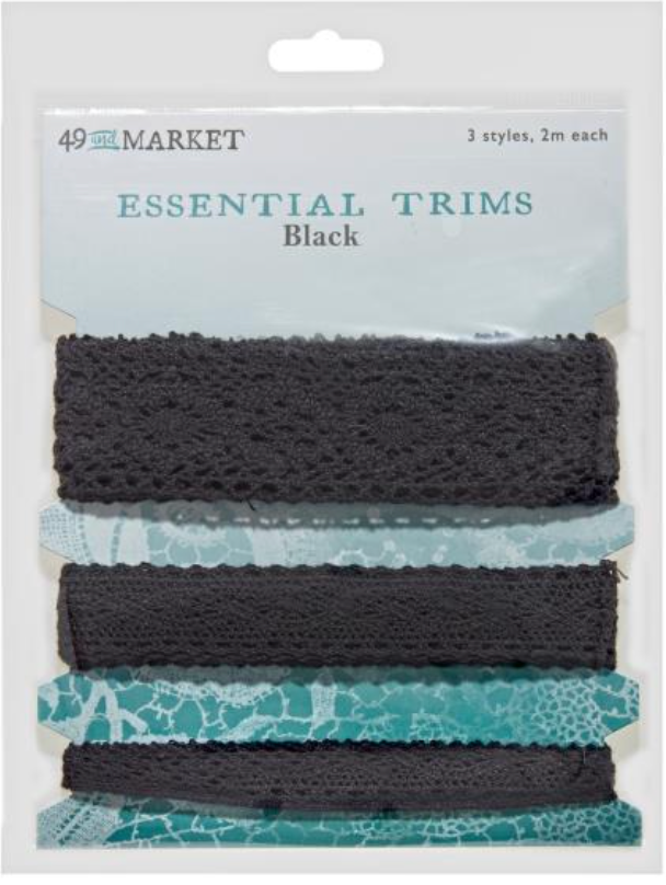 49 and Market Black Essential Trims {W152}