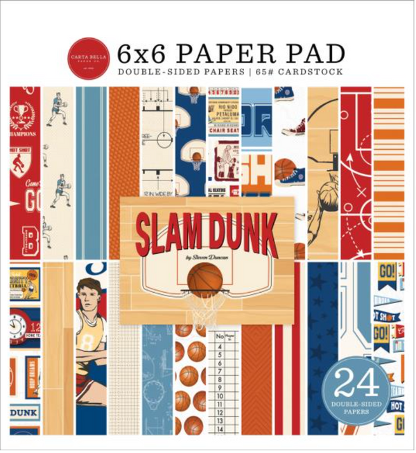 Carta Bella 6x6 Slam Dunk Paper Pad {B602}