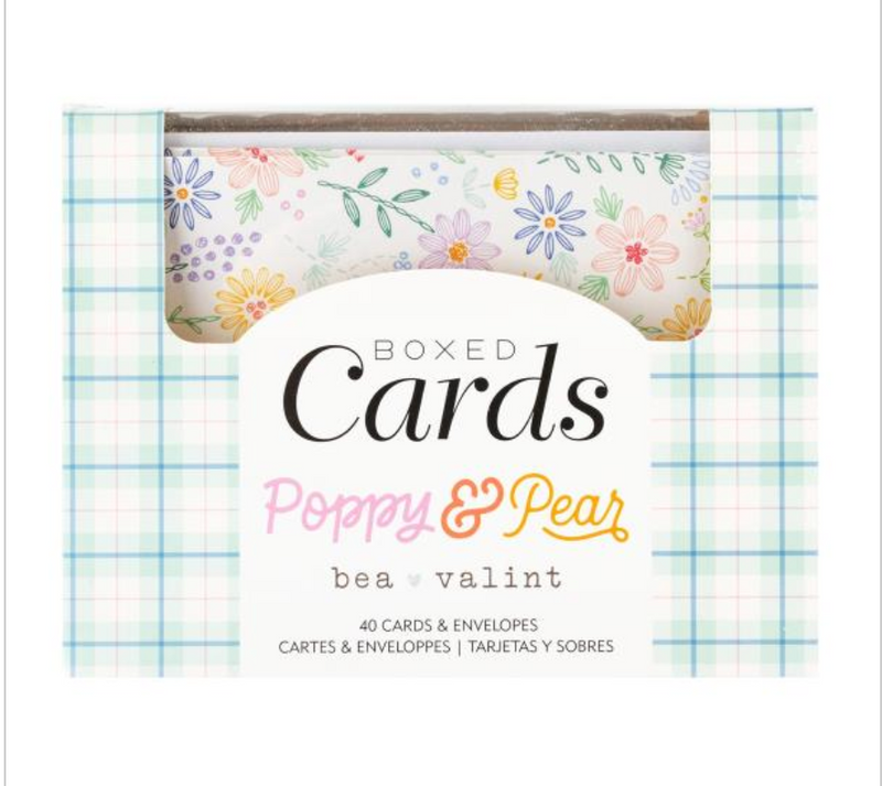American Crafts A2 Poppy & Pear Cards & Envelopes Set {B625}