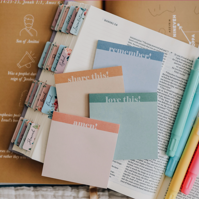 The Daily Grace Co. Bright Bible Study Sticky Notes {D149}