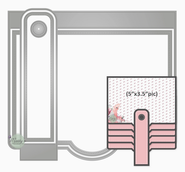 Matty's Crafting Joy Rectangular Waterfall Flap Die