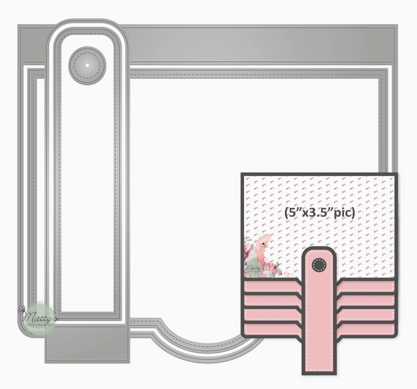 Matty's Crafting Joy Rectangular Waterfall Flap Die {F24}