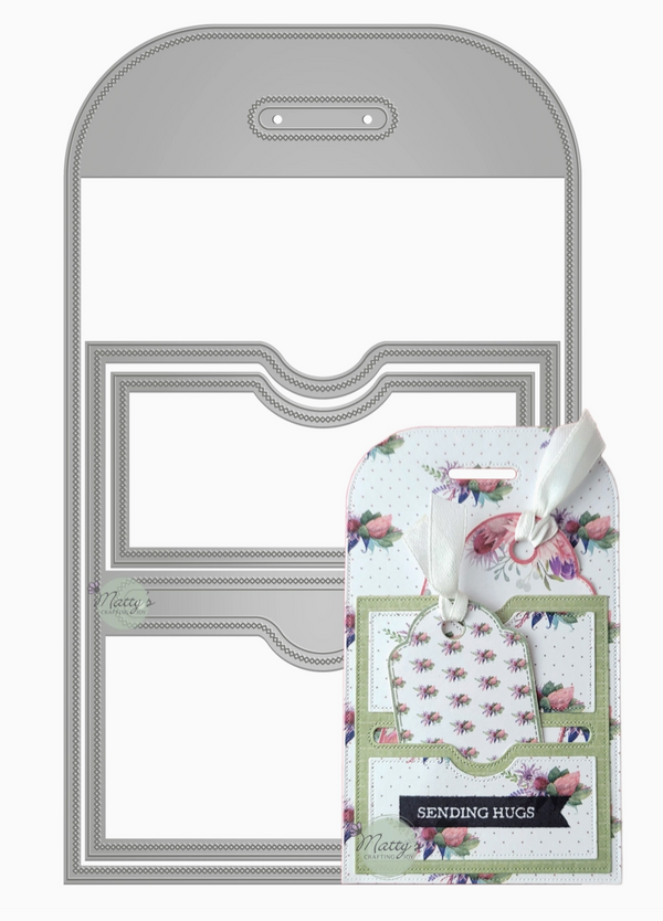 Matty's Crafting Joy Stitched Pocket Tag Die Cut