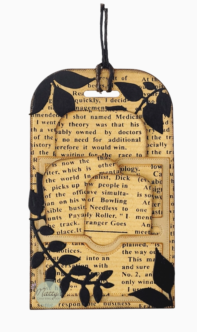 Matty's Crafting Joy Stitched Pocket Tag Die Cut