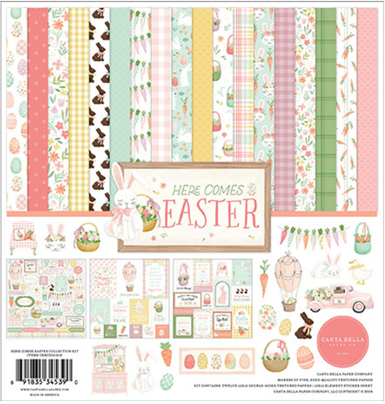 Carta Bella 12x12 Here Comes Easter Collection Kit {C401}