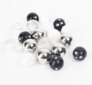 Cousin DIY 20mm Metallic Black Bubblegum Beads {G210}