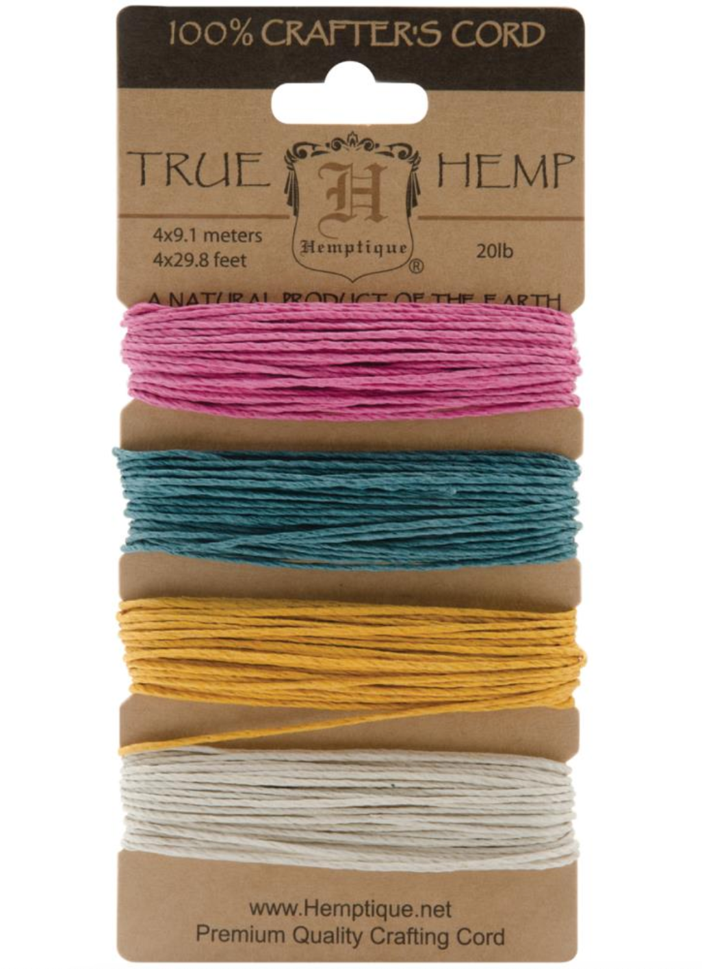 Hemptique 20lb. Spring Hemp Cord