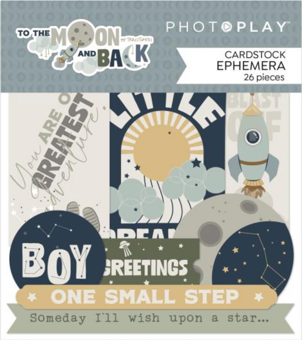 Photo Play To The Moon And Back Ephemera {D163}