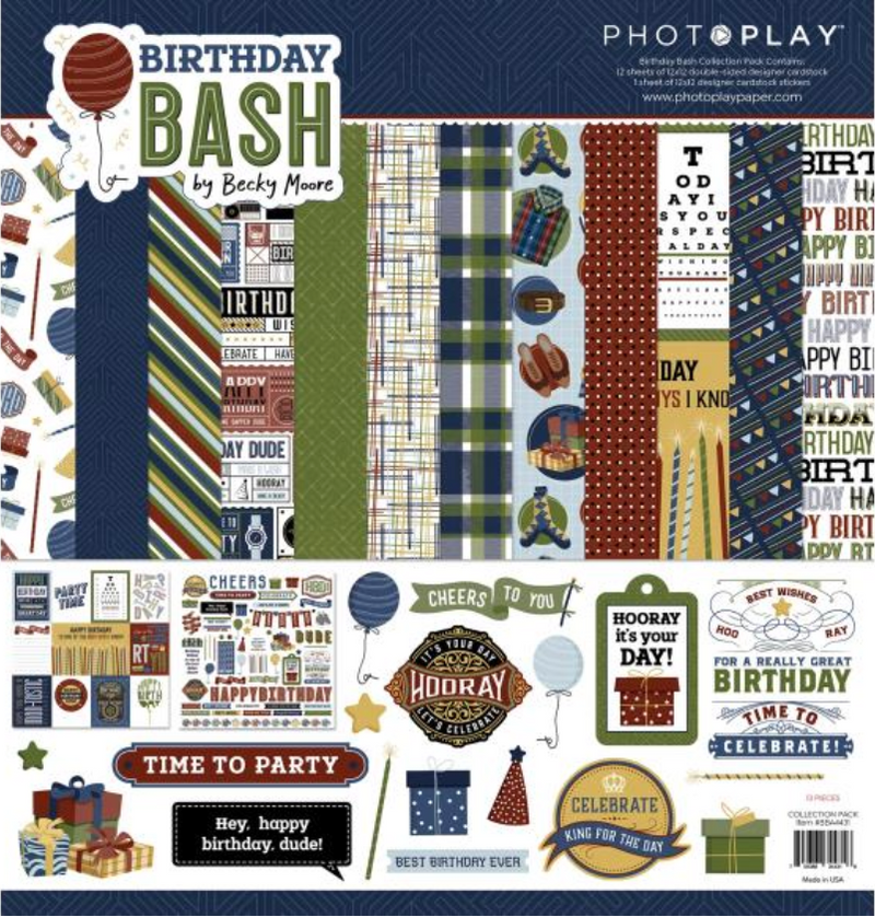 Photo Play 12x12 Birthday Bash Collection Pack {B320}