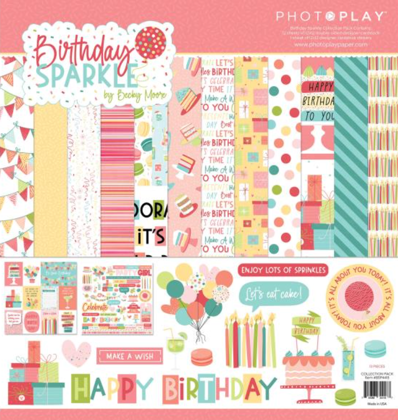 Photo Play 12x12 Birthday Sparkle Collection Pack {B414}