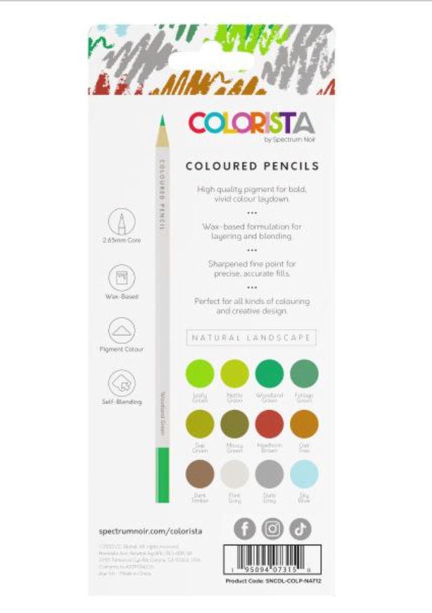 Spectrum Noir Colorista Natural Landscape Colored Pencils {B319}