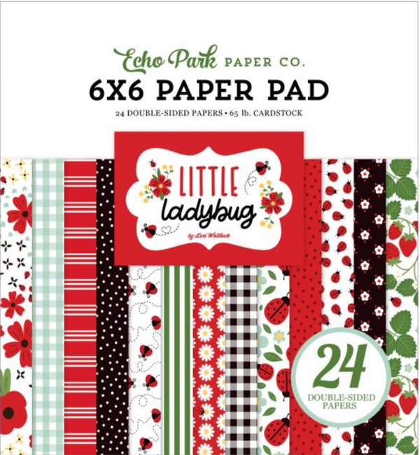 Echo Park 6x6 Little Ladybug Paper Pad {B514}