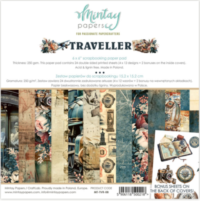 Mintay 6x6 Traveller Paper Pad {B422}