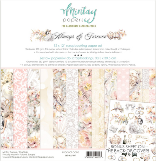 Mintay 12x12 Always & Forever Paper Pack {B311}