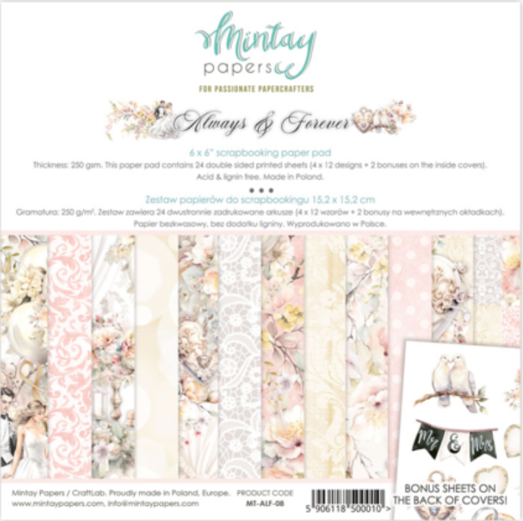 Mintay 6x6 Always & Forever Paper Pad {B400}