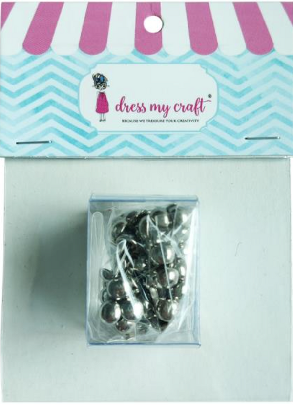 Dress My Craft 6MM Chrome Brads {G230}