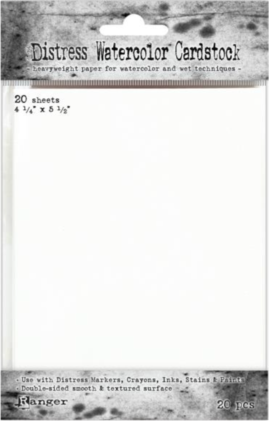 Tim Holtz 4.25x5x5 Distress Watercolor Cardstock {B110}