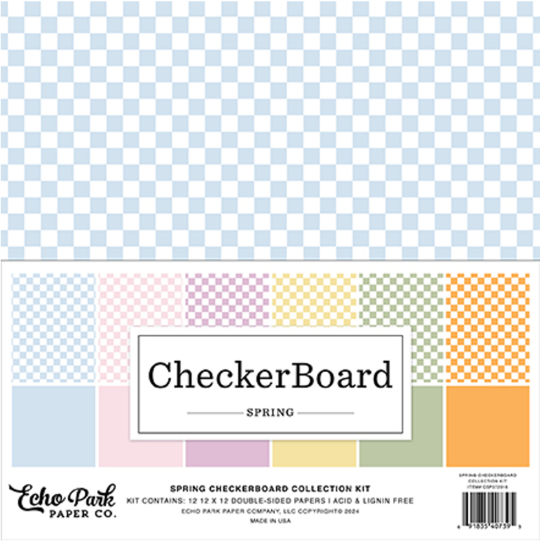 Echo Park 12x12 Spring Checkerboard Collection Kit