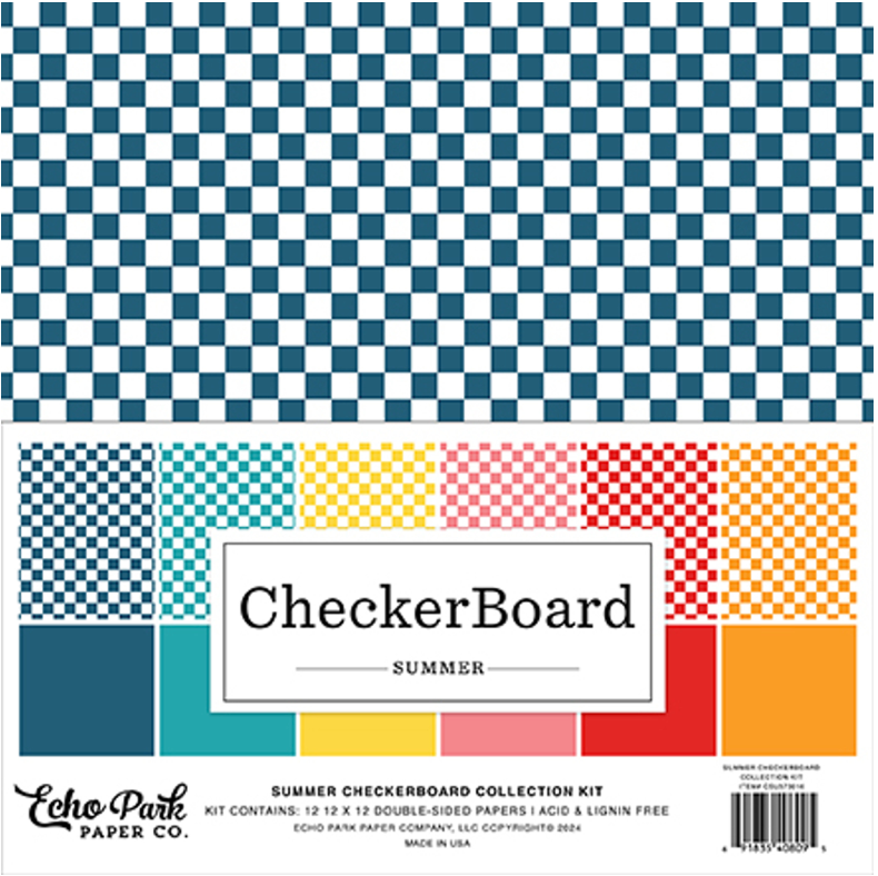 Echo Park 12x12 Summer Checkerboard Collection Kit