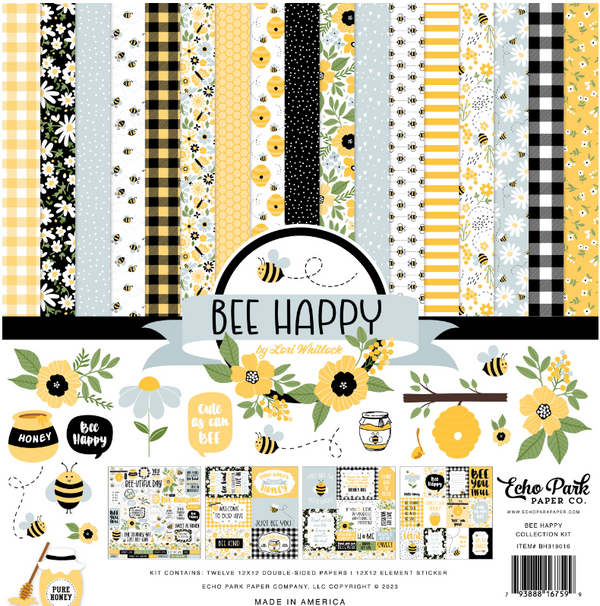 Echo Park 12x12 Bee Happy Collection Kit {B636}