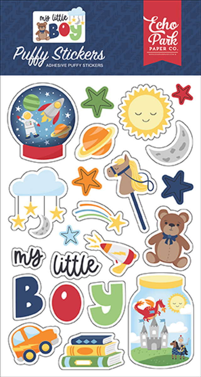 Echo Park My Little Boy Puffy Stickers {G86}