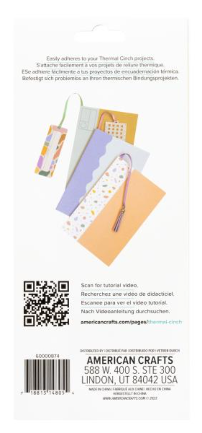 We R Makers Thermal Cinch Charm Bookmarks {W10}