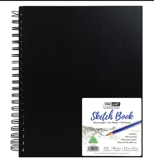 Pro Art Premier 8.5x11 Sketch Book {B702}
