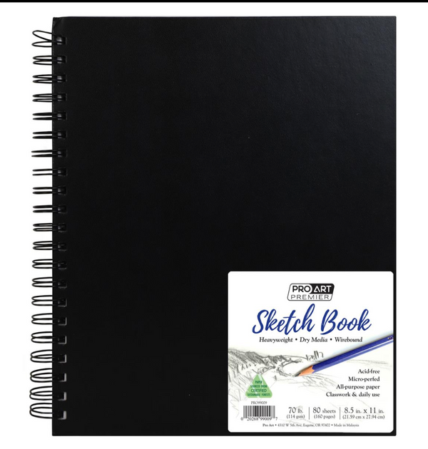 Pro Art Premier 8.5x11 Sketch Book {B625}