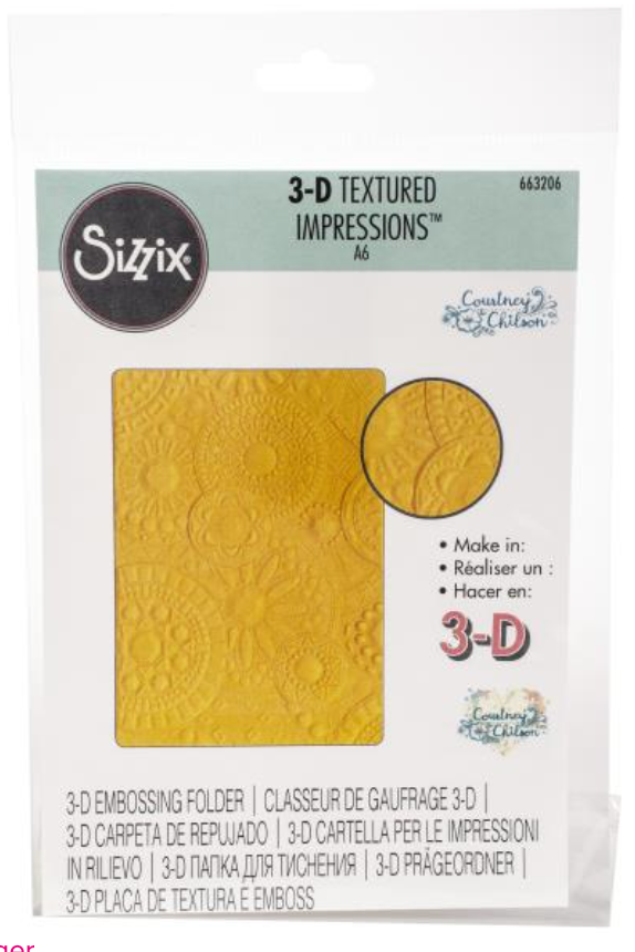 Sizzix Mosaic Gems 3D Textured Impressions Embossing Folder {W137}
