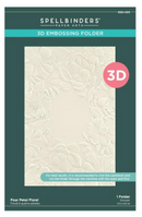 Spellbinders Four Petal Floral 3D Embossing Folder {F21}