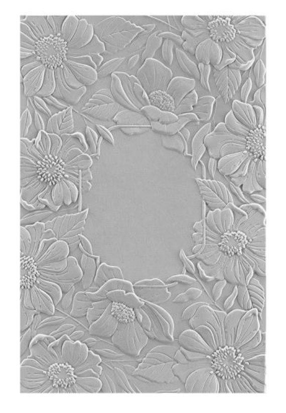 Spellbinders Four Petal Floral 3D Embossing Folder {B122}