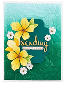Spellbinders Four Petal Floral 3D Embossing Folder {F21}