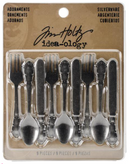 Tim Holtz Idea-ology Antique Nickel Silverware Embellishments {D137}