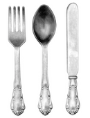 Tim Holtz Idea-ology Antique Nickel Silverware Embellishments {D137}