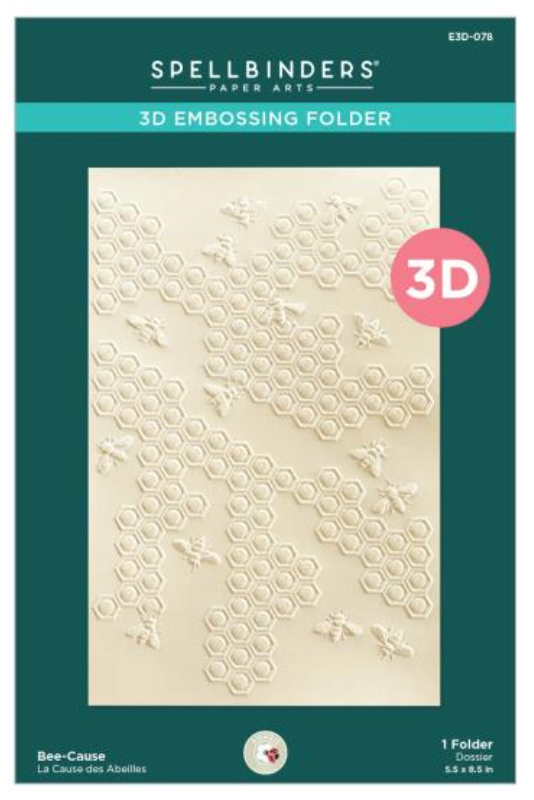 Spellbinders Bee-Cause 3D Embossing Folder {B522}