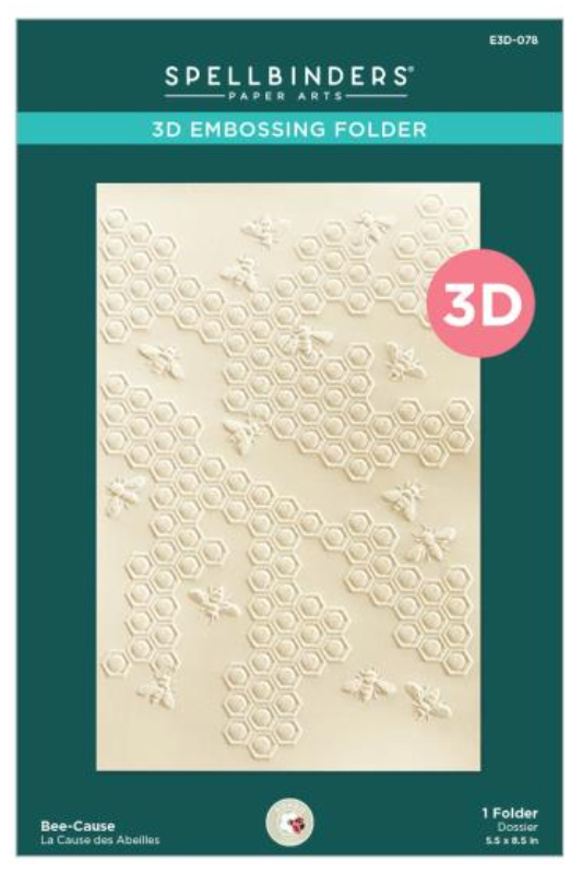 Spellbinders Bee-Cause 3D Embossing Folder {F212}