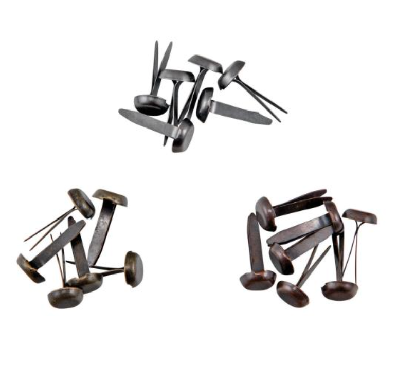 Tim Holtz Idea-ology Large Antique Silver, Copper & Brass Fasteners