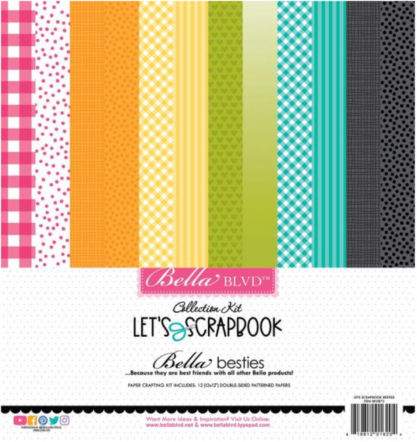 Bella BLVD 12x12 Let's Scrapbook Besties Collection Kit {C321}