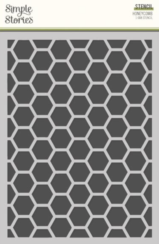 Simple Stories 6x8 Honeycomb Stencil {B519}