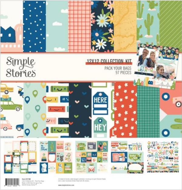 Simple Stories 12x12 Pack Your Bags Collection Kit {K32-K33}