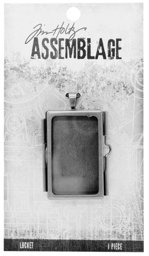 Tim Holtz Rectangle Frame Assemblage Locket {G137}