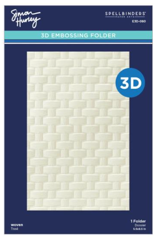 Spellbinders Simon Hurley Woven 3D Embossing Folder {W11}