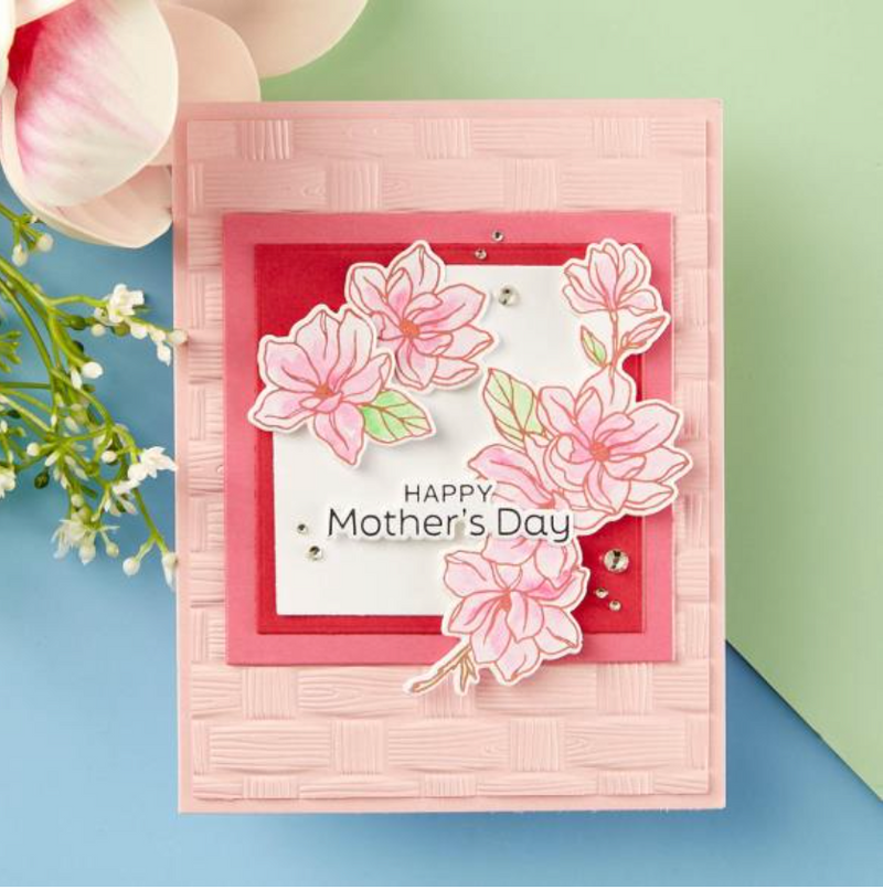 Spellbinders Simon Hurley Woven 3D Embossing Folder {X106}