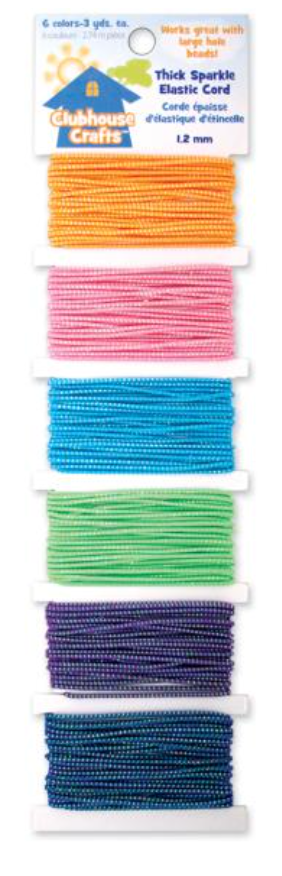 Sulyn Clubhouse Crafts 1.2MM Sparkle Thick Elastic Cord {G144}