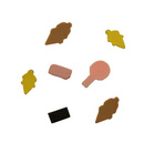 Buttons Galore Frozen Treats Flatbackz Embellishments {G53}