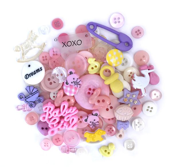 Buttons Galore Baby Girl Value Pack Buttons {F118}